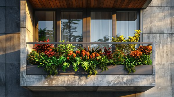 Jardinière fenêtre : un élément pour aménager un balcon avec style
